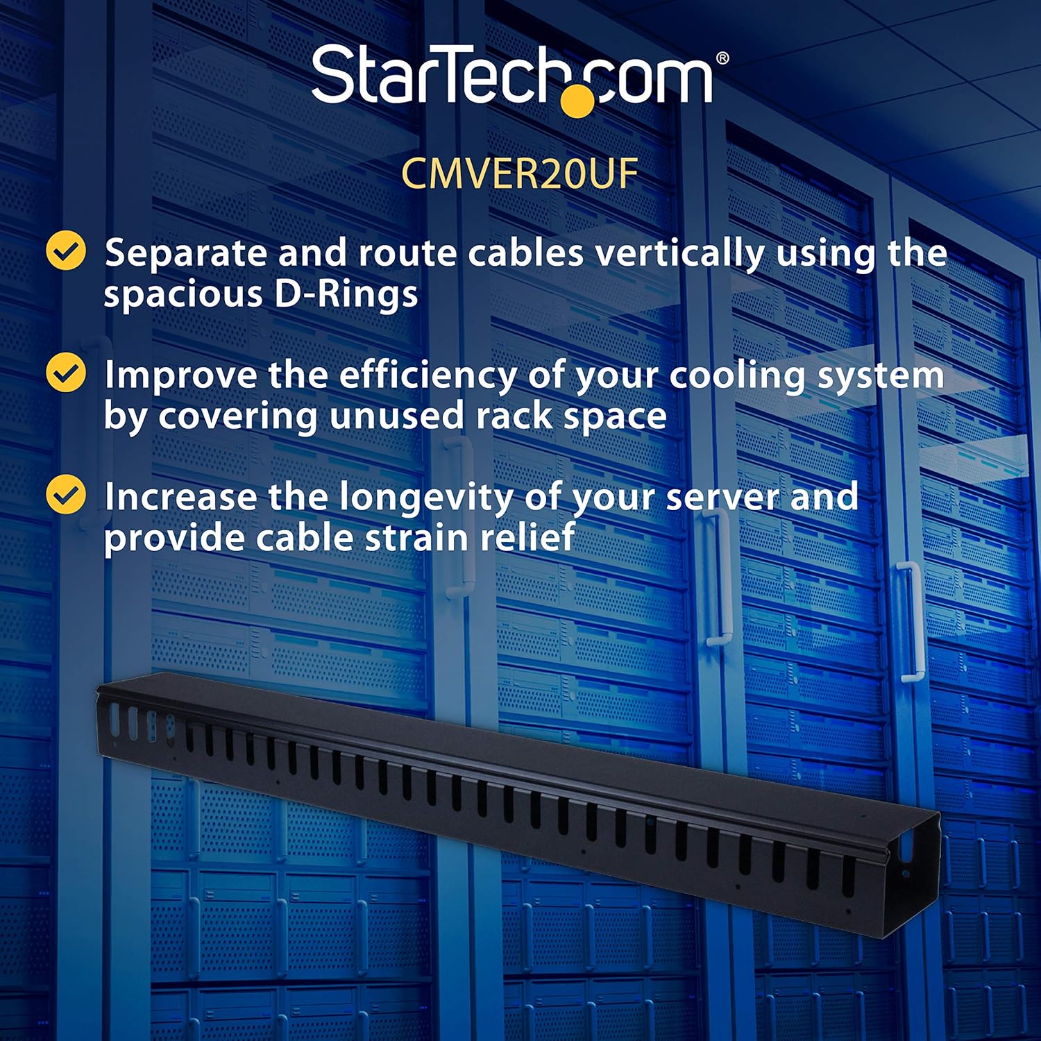 StarTech 3ft Duct Cable Panel