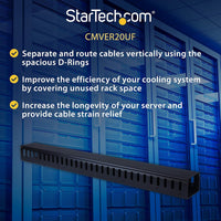 StarTech 3ft Duct Cable Panel