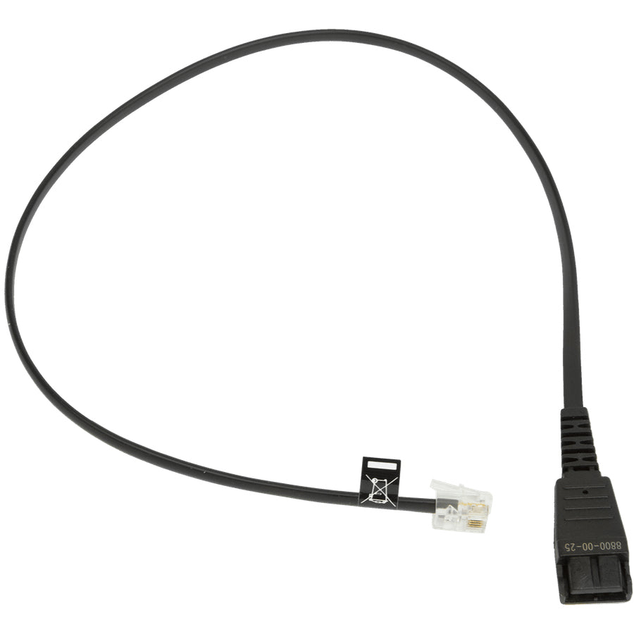 Jabra QD Cord to RJ9 coiled 0.5 - 2M