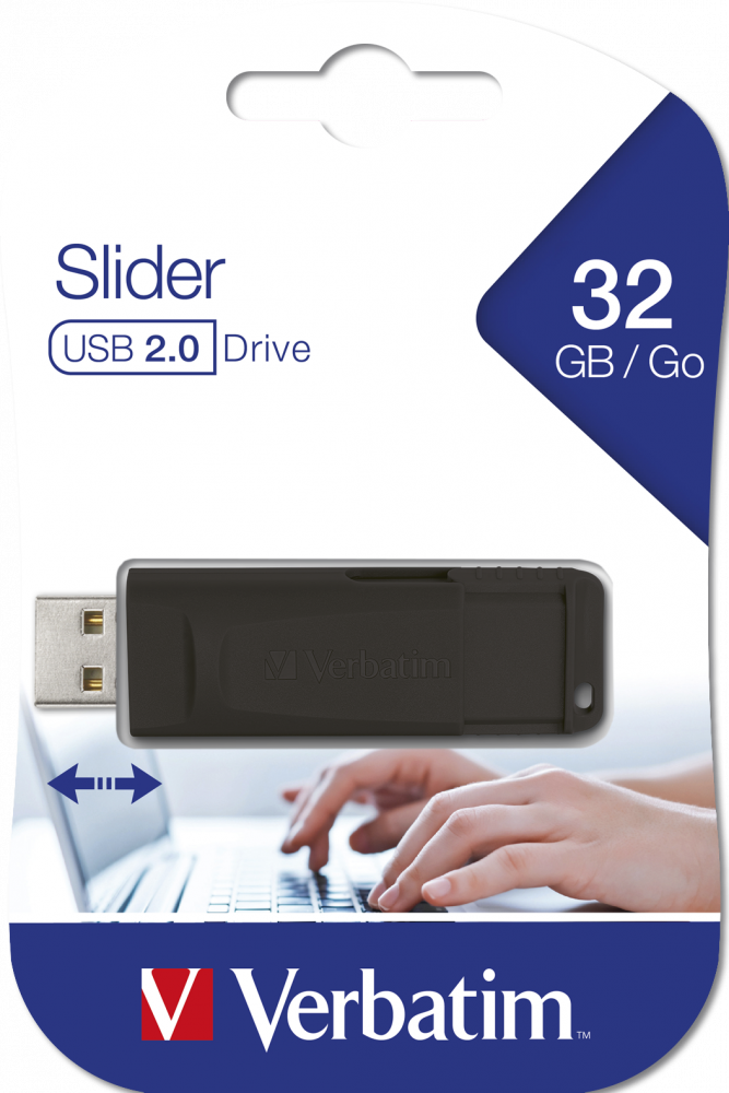 Verbatim Store N Go Slider32GB Black