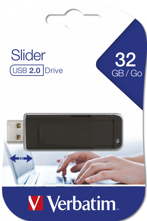 Verbatim Store N Go Slider32GB Black
