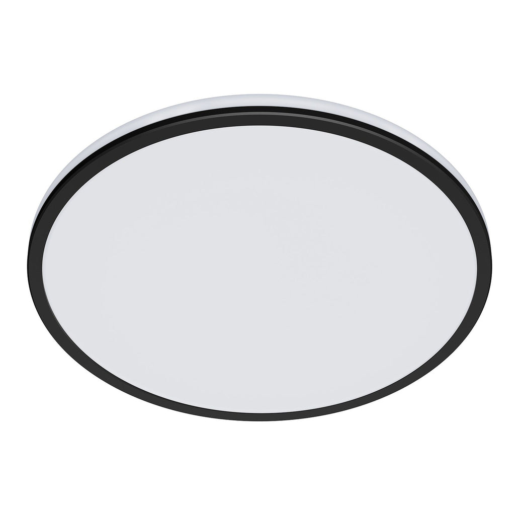 This sleek slim white ceiling light is designed to compliment any ceiling. The clean round lines of the main light are accented wi