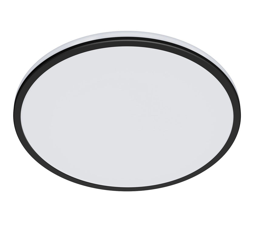 This sleek slim white ceiling light is designed to compliment any ceiling. The clean round lines of the main light are accented wi