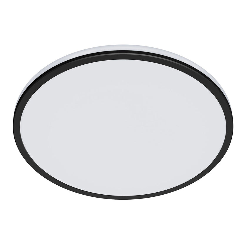 This sleek slim white ceiling light is designed to compliment any ceiling. The clean round lines of the main light are accented wi