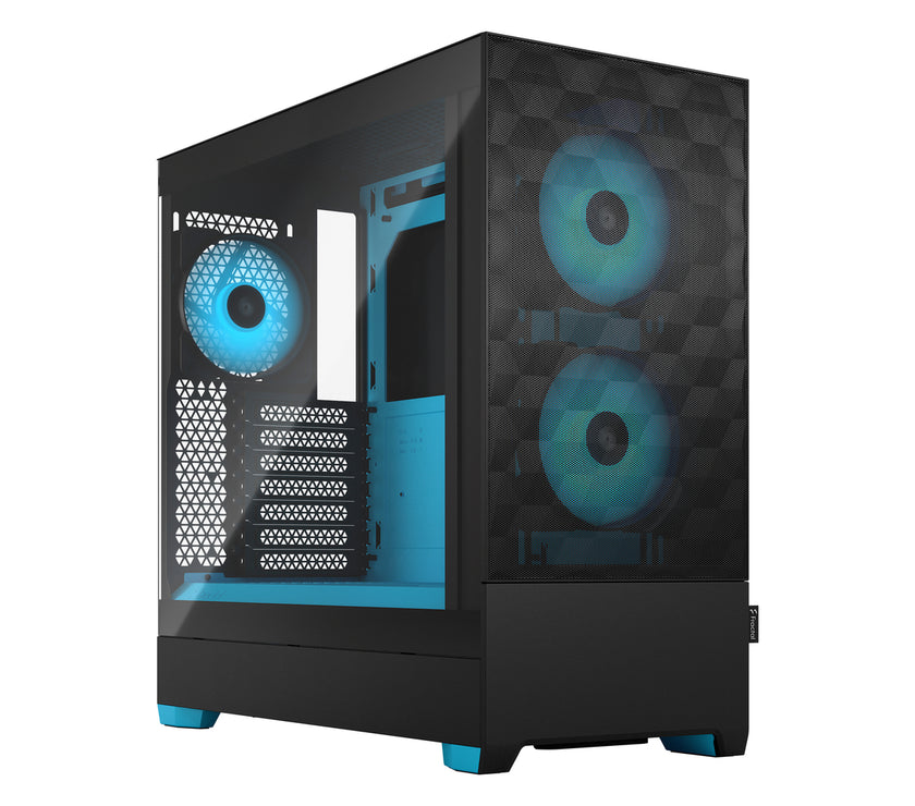 CASE ATX Pop Air RGB Cyan Core TG Clear
