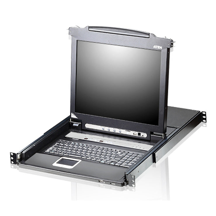 8 port Combo(PS/2 & USB) 1U Slideway 17' INCH' LCD KVMP Switch Daisy Chain
