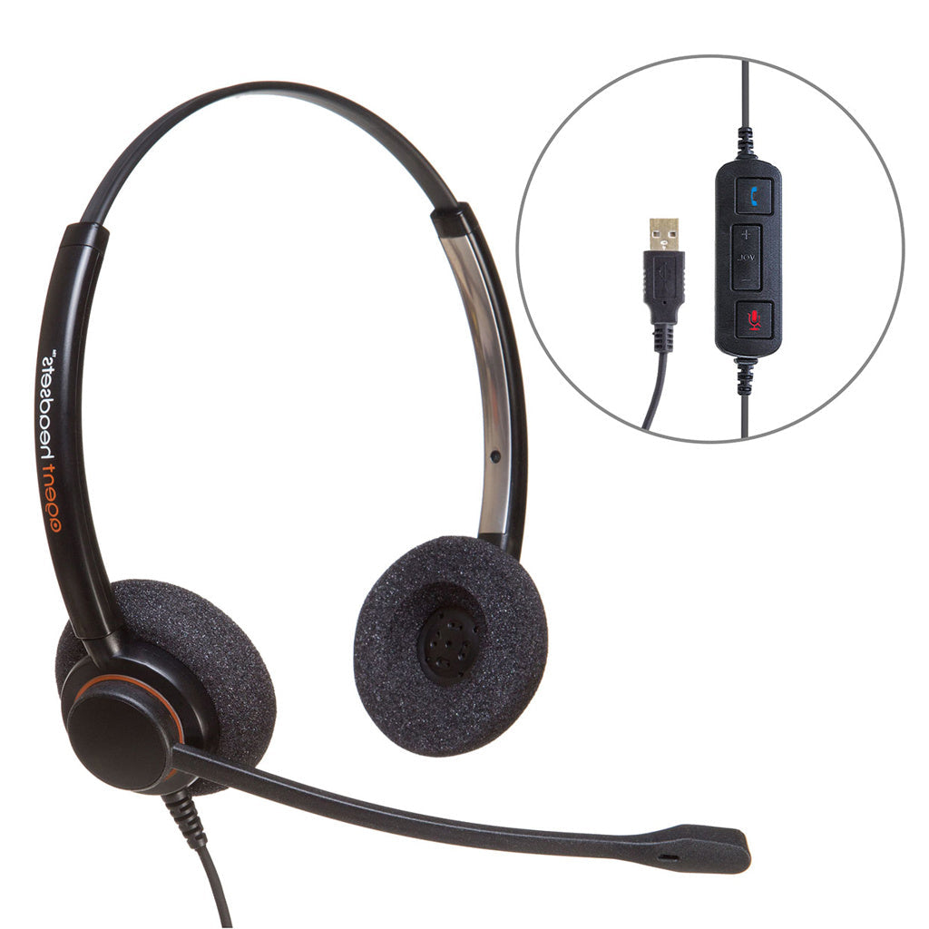 agent AP-2U Binaural NC USB Headset