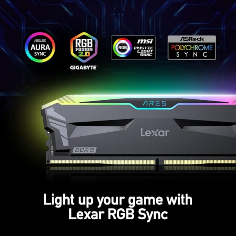 Lexar ARES 6400 DDR5 RGB 2X16GB DRAM