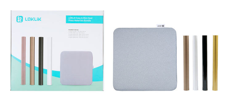 LOKLIK EASY & MINI HEAT PRESS STARTER ACCS BUNDLE