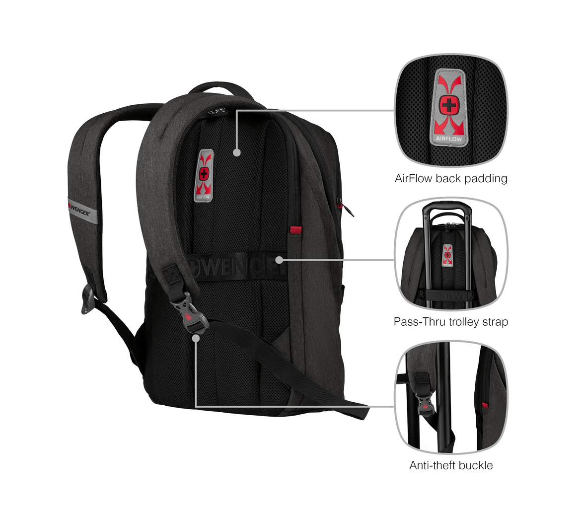 Wenger MX Light 16" BP Heather Grey