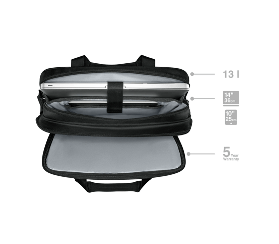 Wenger Prospectus 14" Laptop Brief Black