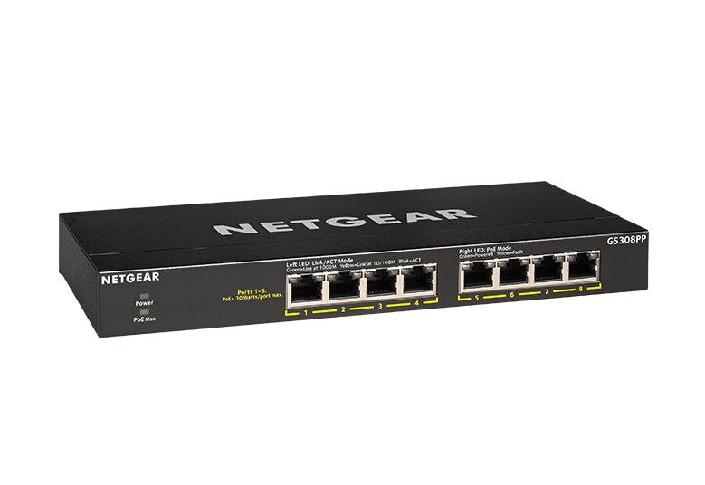 Netgear 8 Port Gigabit Unmanaged PoE+ Switch 83W