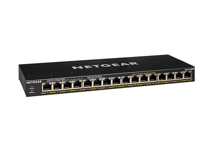 Netgear 16 Port Gigabit Unmanaged PoE+ Switch 115W