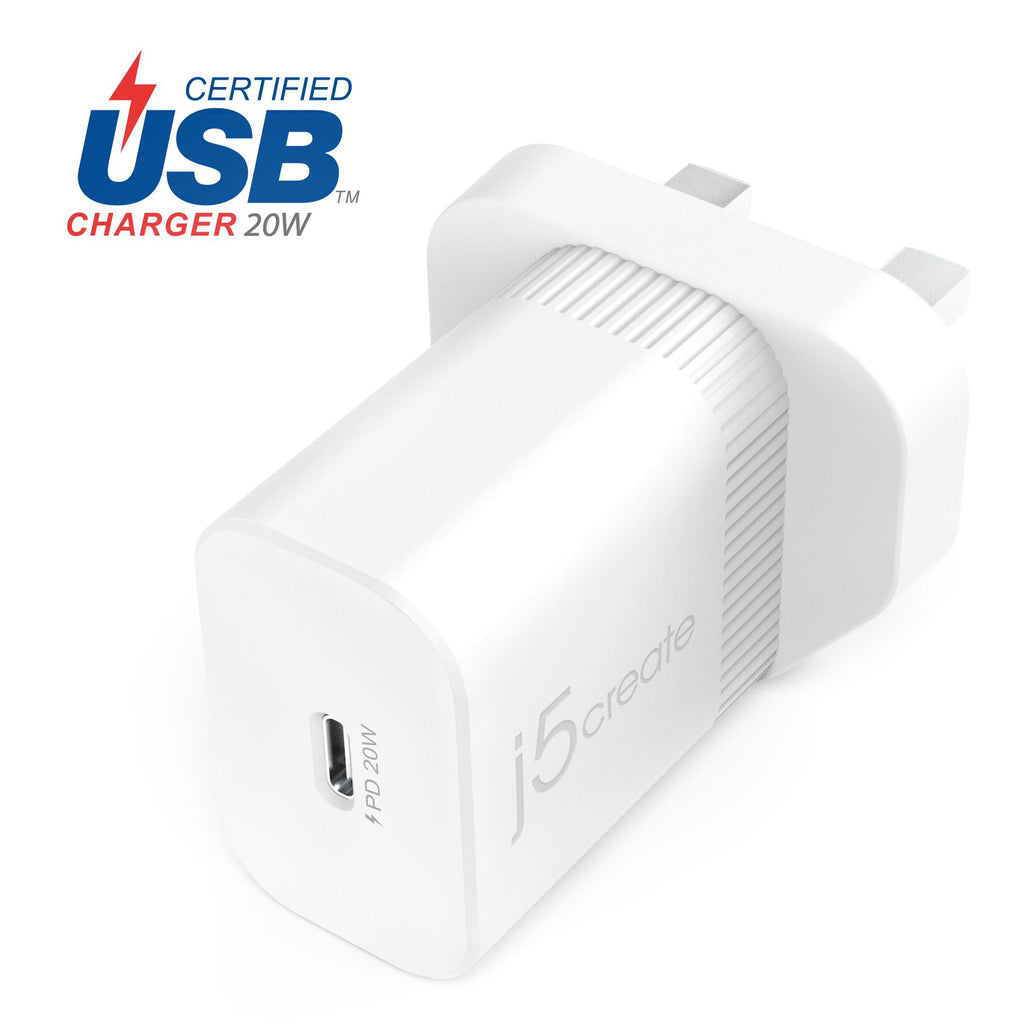 J5CREATE 20W PD USB-C WALL CHARGER