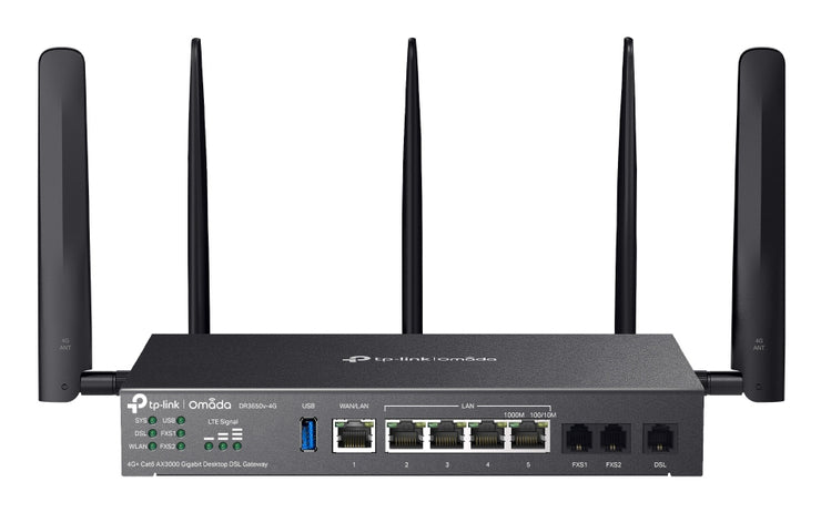 TP-Link Omada DR3650v-4G V1 - gateway - Wi-Fi 6 - cloud-managed