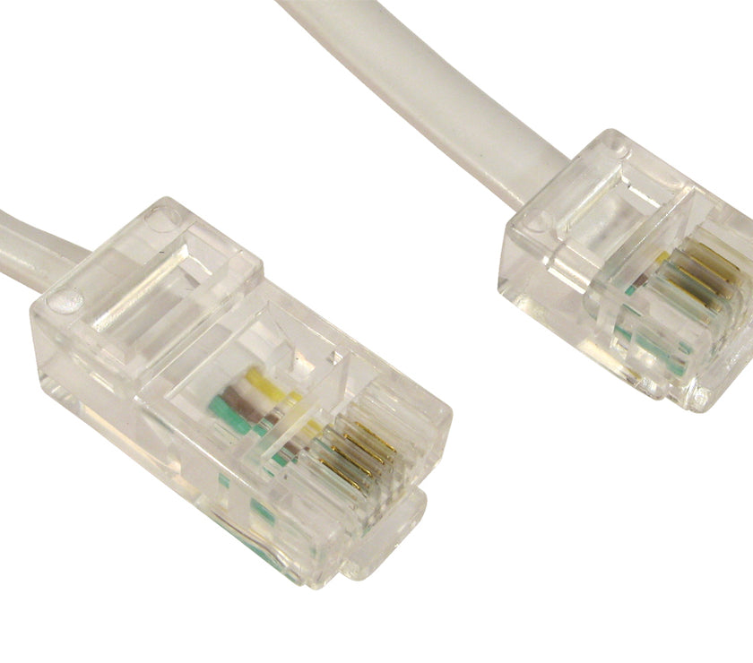 CDL 20m RJ11 to RJ45 Cable - White