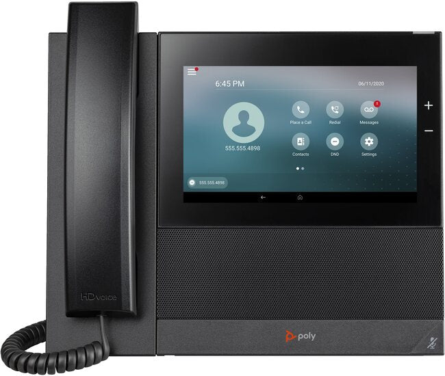 Poly CCX 600 SIP Video Desk Phone with Built-in WiFi (Compatible with Microsoft Teams)