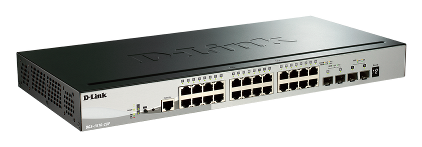 D-Link 28-Port Gigabit Stackable Smart Managed PoE+ Switch 10G