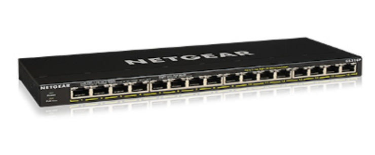 Netgear 16 Port Gigabit Unmanaged PoE+ Switch 115W