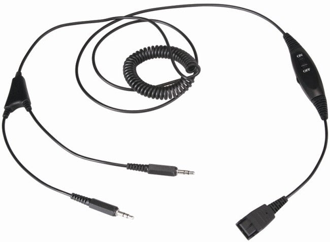 Eartec 3.5mm Stereo QD for PC (Mic and Speaker Output)