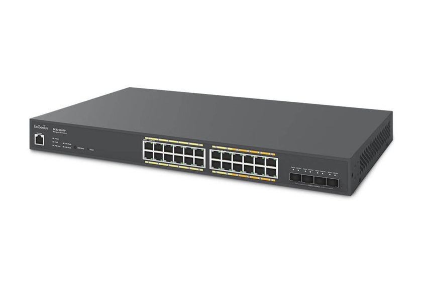 EnGenius ECS1528FP Cloud Managed 410W PoE+ 24 Port Network Switch