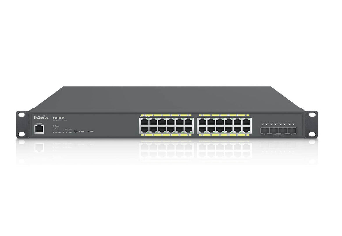 EnGenius ECS1528P Cloud Managed 240W PoE 24Port Network Switch