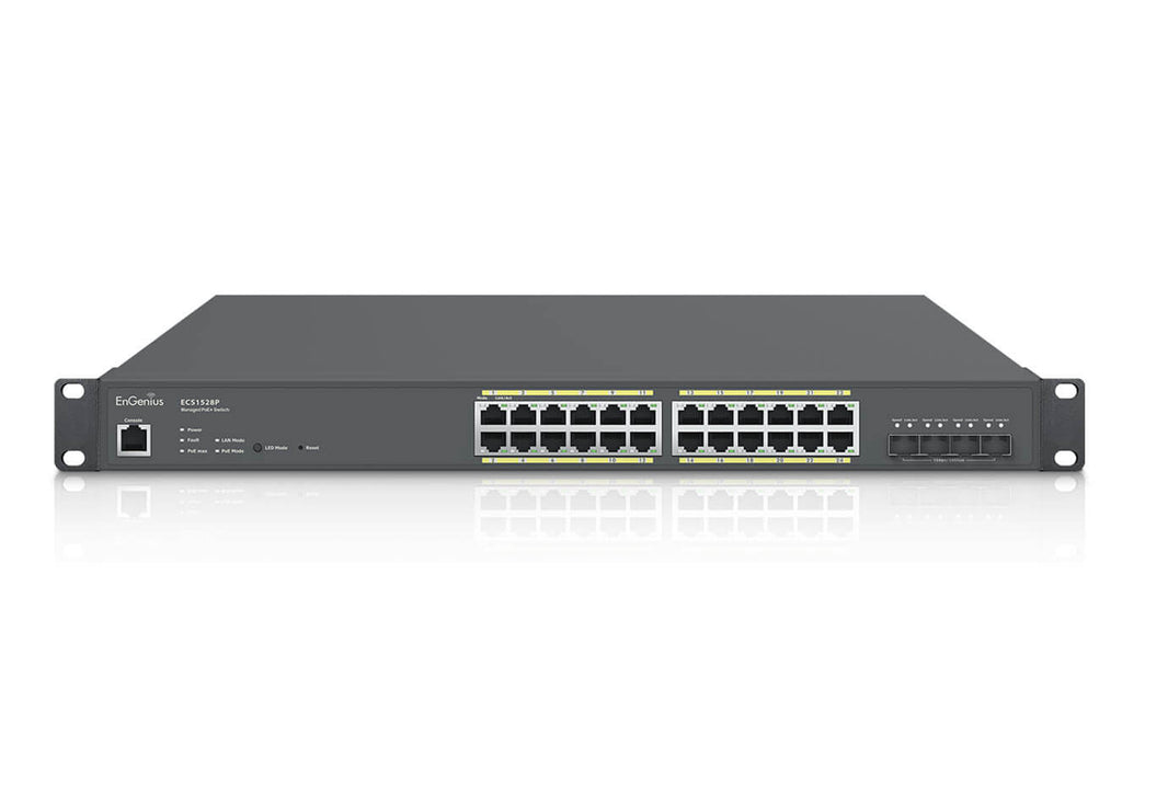 EnGenius ECS1528P Cloud Managed 240W PoE 24Port Network Switch