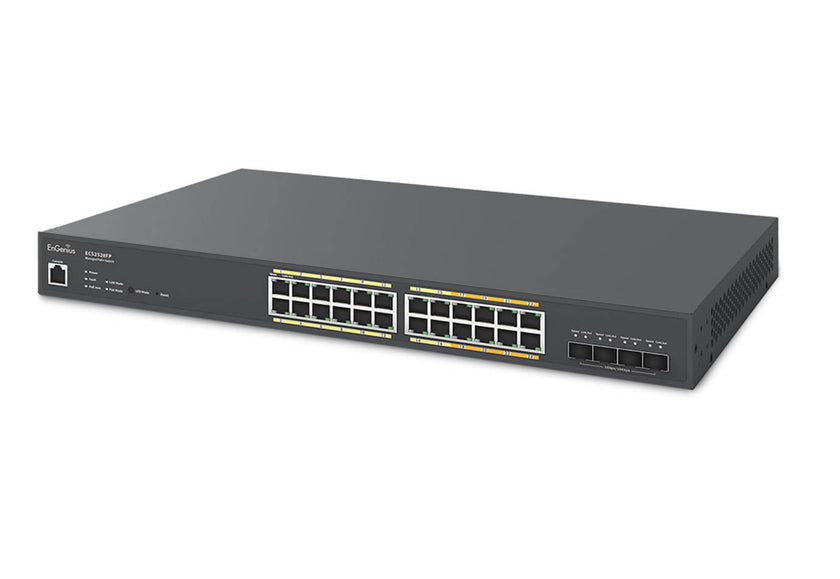 EnGenius ECS1528P Cloud Managed 240W PoE 24Port Network Switch