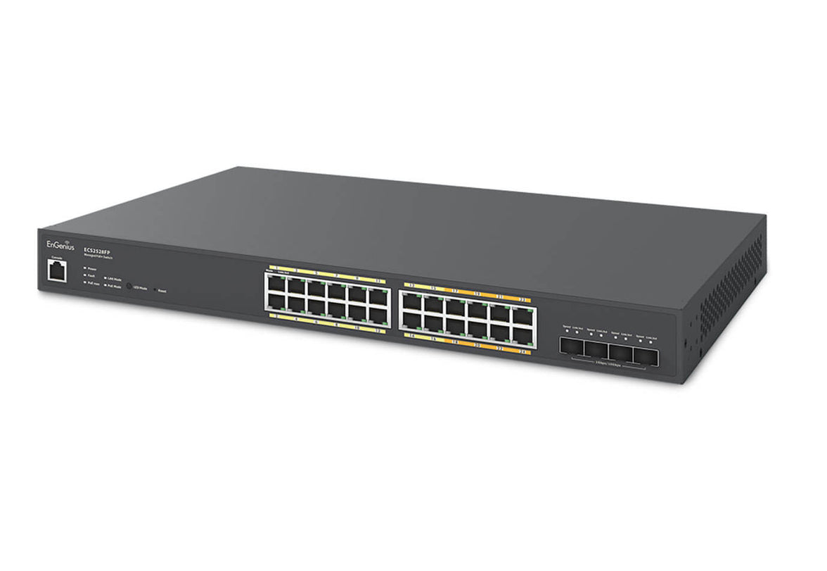 EnGenius ECS1528P Cloud Managed 240W PoE 24Port Network Switch