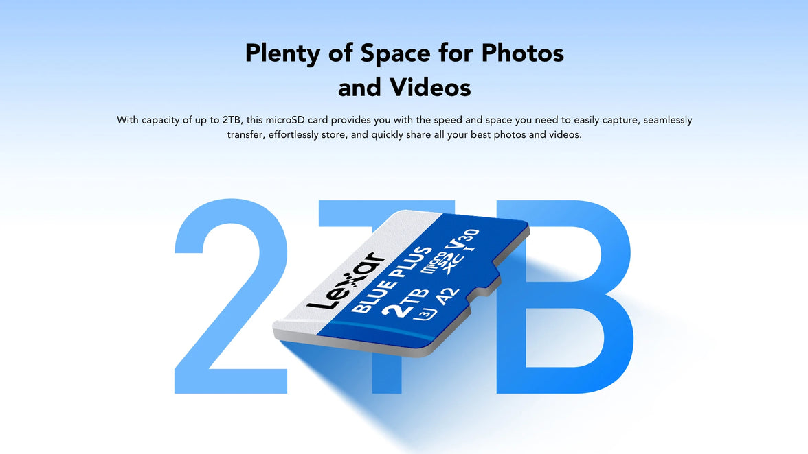 Lexar® BLUE PLUS microSDXC™ UHS-I Card 128GB