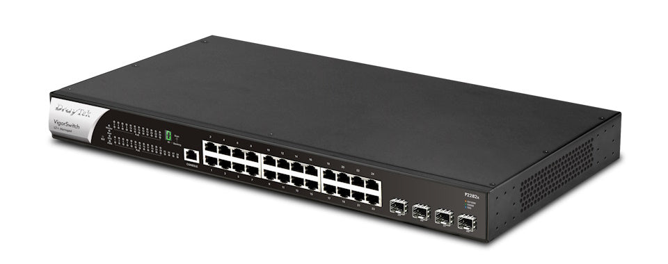 DrayTek VigorSwitch P2282x L2+ Managed 24-Port Gigabit PoE Switch