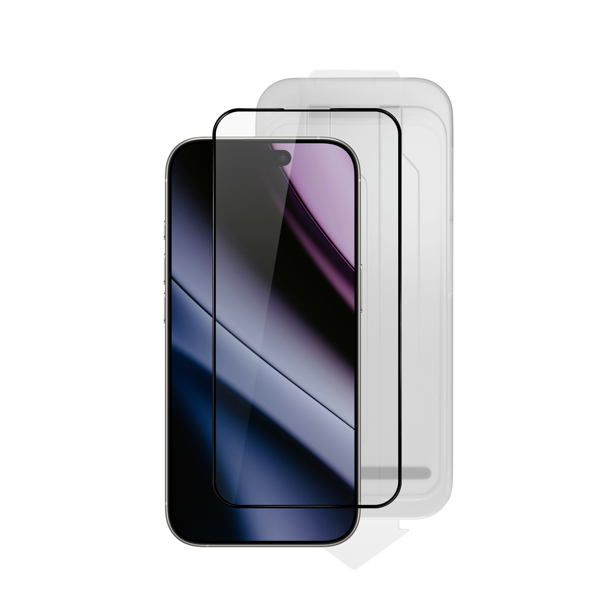 Epico Hero Glass 3D for iPhone 16 Plus with install frame