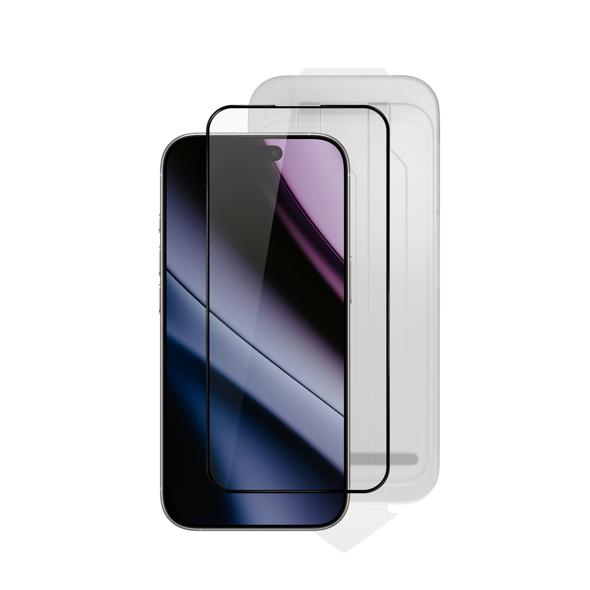 Epico Hero Glass 3D for iPhone 16 Plus with install frame