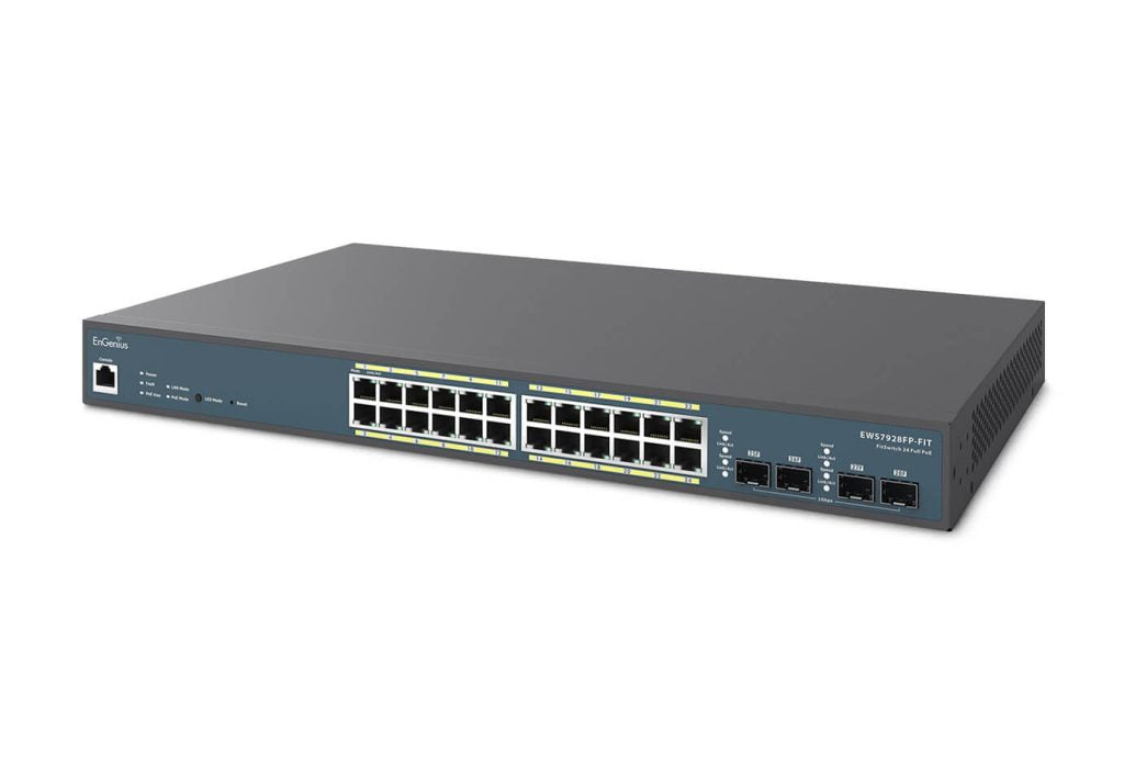 EnGenius EWS7928FP-FIT 24-Port Gigabit 410W PoE+ Switch