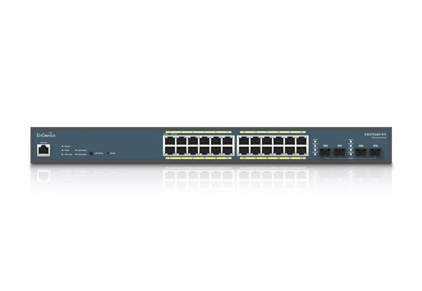EnGenius EWS7928FP-FIT 24-Port Gigabit 410W PoE+ Switch