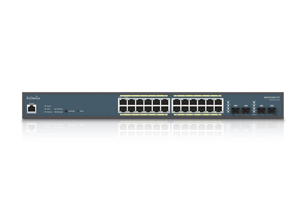 EnGenius EWS7928FP-FIT 24-Port Gigabit 410W PoE+ Switch