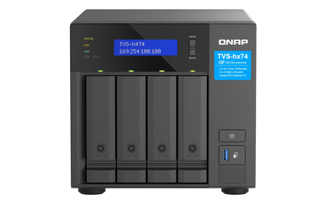 QNAP TVS-h474-PT-8G  4 BAY Desktop NAS