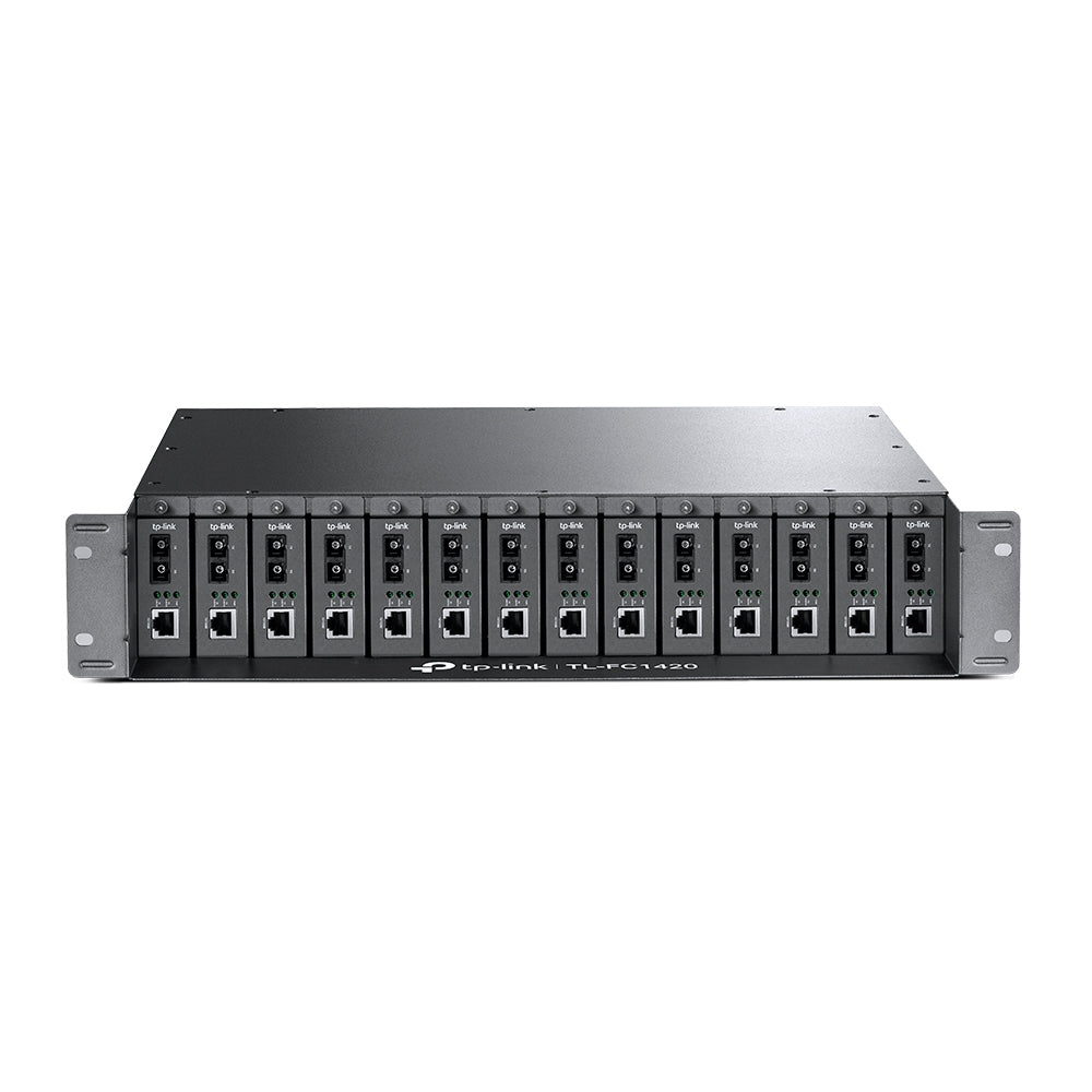 TP-Link TL-FC1420 - Modular expansion base - AC 100 240 V - rack-mountable