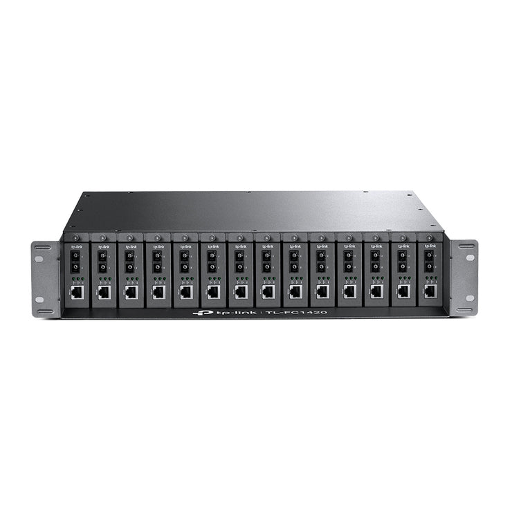 TP-Link TL-FC1420 - Modular expansion base - AC 100 240 V - rack-mountable