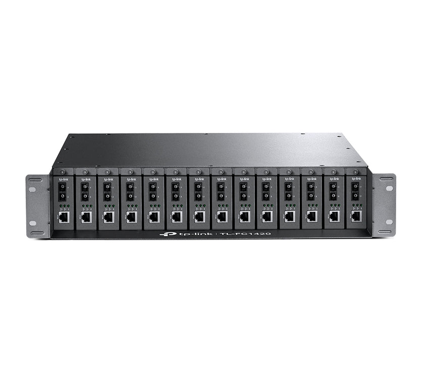 TP-Link TL-FC1420 - Modular expansion base - AC 100 240 V - rack-mountable
