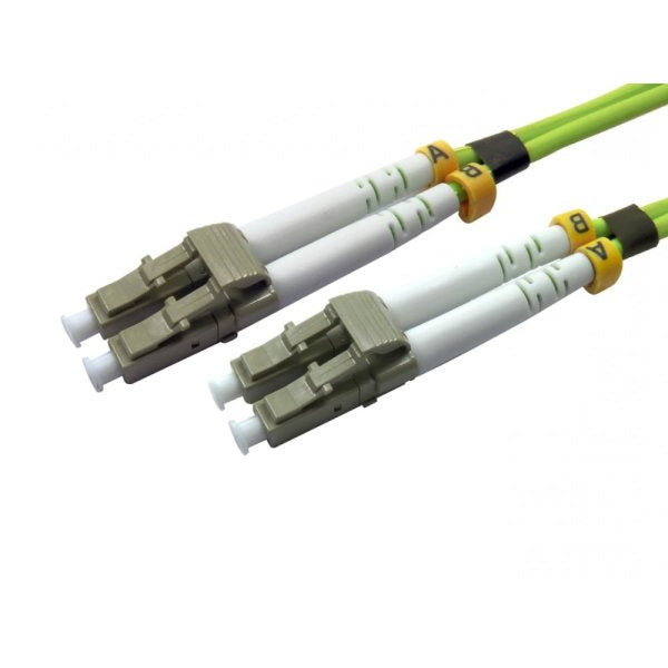 Cables Direct 1m OM5 LC-LC L/Green