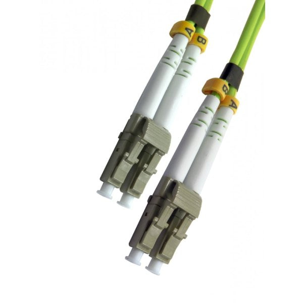 Cables Direct 1m OM5 LC-LC L/Green