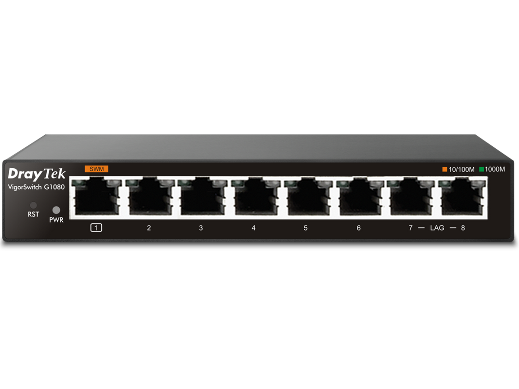 DrayTek VSG1080 Managed Gigabit Ethernet (10/100/1000) Black