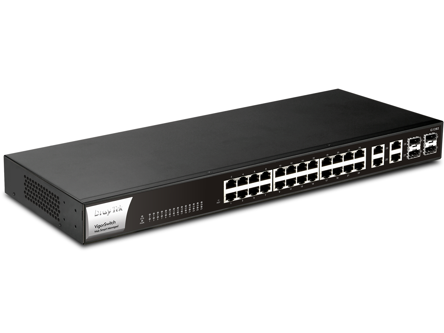 Draytek VSG1282 Managed Gigabit Ethernet (10/100/1000) 1U Black