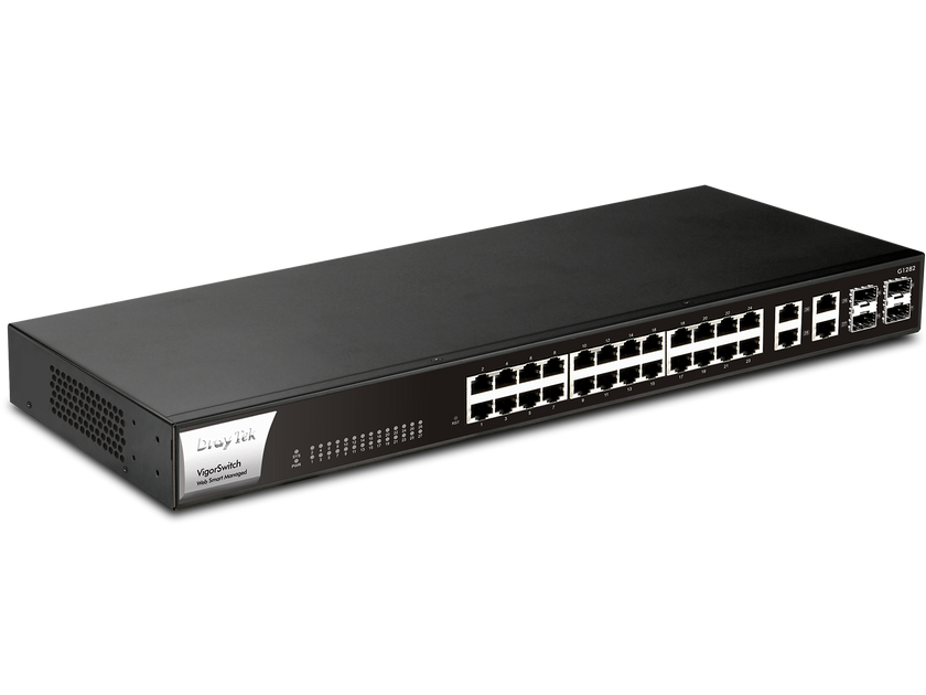Draytek VSG1282 Managed Gigabit Ethernet (10/100/1000) 1U Black