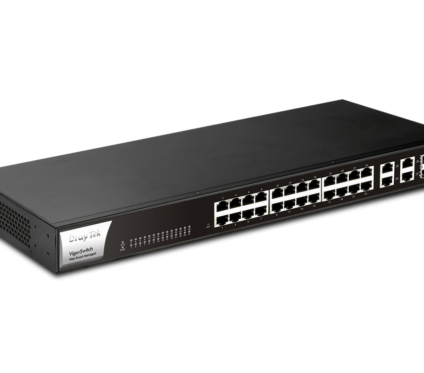 Draytek VSG1282 Managed Gigabit Ethernet (10/100/1000) 1U Black