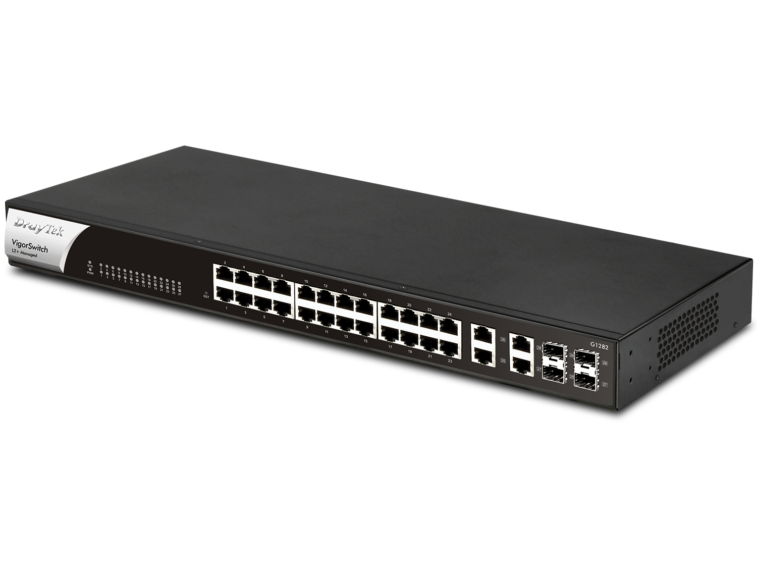 Draytek VSG1282 Managed Gigabit Ethernet (10/100/1000) 1U Black