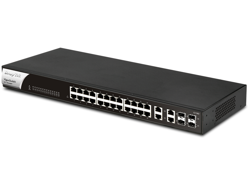 Draytek VSG1282 Managed Gigabit Ethernet (10/100/1000) 1U Black