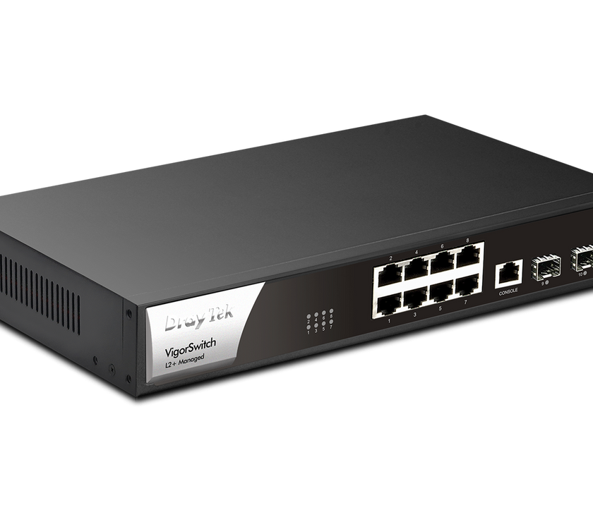 DrayTek VigorSwitch G2100 Managed L2+ Gigabit Ethernet (10/100/1000) 1U Black