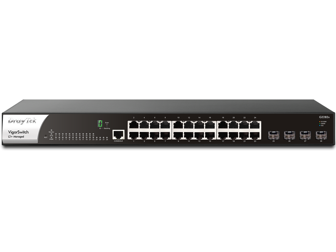 DrayTek VigorSwitch G2282x L2+ Managed 24-Port